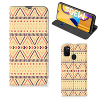 Samsung Galaxy M30s | M21 Hoesje met Magneet Aztec Yellow - thumbnail