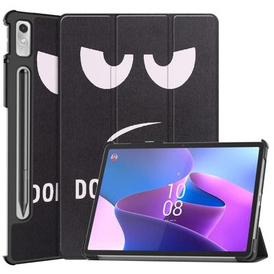 Lunso - Lenovo Tab P11 Pro Gen 2 (2e generatie) - Tri-Fold Bookcase hoes - Don't Touch Lunso - Lenovo Tab P11 Pro Gen 2 (2e generatie) - Tri-Fold Bookcase hoes - Don't Touch