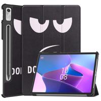 Lunso - Lenovo Tab P11 Pro Gen 2 (2e generatie) - Tri-Fold Bookcase hoes - Don't Touch