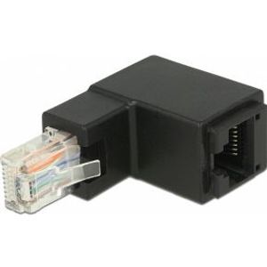 Delock 86424 Adapter RJ45-stekker naar boven haaks naar RJ45-aansluiting Cat.6 UTP