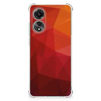 Shockproof Case voor OPPO A78 4G Polygon Red - thumbnail