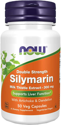 NOW Foods Silymarin Milk Thistle Extract 300MG Double Strength (50 caps)