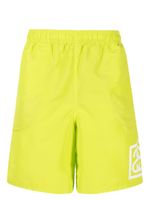 Stüssy short de bain à logo imprimé - Vert - thumbnail