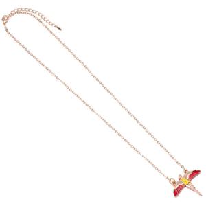 Harry Potter Necklace Fawkes (Gold Plated)