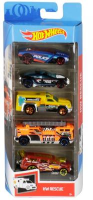 Hot Wheels autoset HW Rescue 7,5 x 2,5 cm staal 5 delig Hot Wheels autoset HW Rescue 7,5 x 2,5 cm staal 5 delig