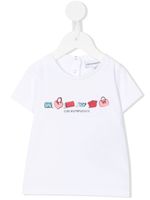 Emporio Armani Kids t-shirt à logo imprimé - Blanc - thumbnail