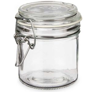 Voorraadpotten/bewaarpotten - Tarro - 250 ml - glas - met beugelsluiting - D11 x H10 cm