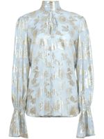 Nina Ricci blouse à fleurs - Bleu