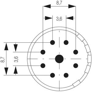 Weidmüller 1224490000 Stekker inzetstuk 9 Solderen 1 stuk(s)