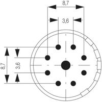 Weidmüller 1224490000 Stekker inzetstuk 9 Solderen 1 stuk(s) - thumbnail