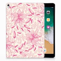 Apple iPad Pro 10.5 Siliconen Hoesje Pink Flowers
