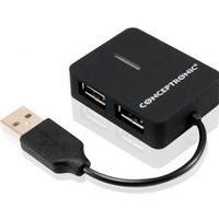 Conceptronic 4 poorts USB 2.0 Travel Hub - thumbnail