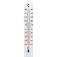 Buitenthermometer kunststof wit 41 cm