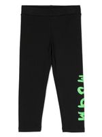 MSGM Kids legging en jersey à logo imprimé - Noir