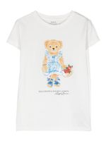 Ralph Lauren Kids t-shirt en coton à motif Polo Bear - Blanc