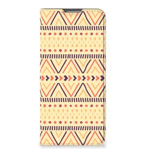 OPPO Reno8 Lite Hoesje met Magneet Aztec Yellow