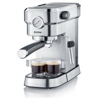 Severin KA 5995 Espressomachine met filterhouder RVS (geborsteld), Zwart 1350 W Met melkopschuimer - thumbnail