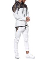 Heren joggingpak wit - huispak - Rome - 1470
