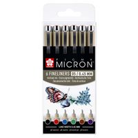 Fineliner Sakura Pigma Micron 05 basic set 6 kleuren - thumbnail