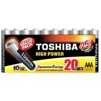 TOSHIBA LR03GCP MP-20 enkelvoudig batterij AAA Alkalina Pack 20 stuks