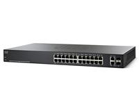 CISCO SG220-26P 26-Port Gigabit PoE Smart Plus Switch 24x 10 100 1000 met 2 Gigabit Combo 180W
