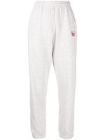 CHOCOOLATE pantalon de jogging en coton à logo brodé - Gris