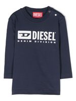 Diesel Kids t-shirt en coton à logo imprimé - Bleu