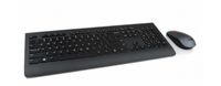 Lenovo Professional Combo Set met toetsenbord en muis Radiografisch Multimediatoetsen, Spatwaterdicht QWERTY, Engels Zwart - thumbnail