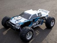 Nitro mt-1 truck painted body blue/wht/gry - thumbnail