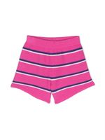 PUCCI Junior short en maille à rayures - Rose