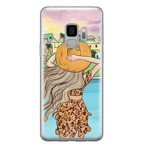 Samsung Galaxy S9 siliconen hoesje - Sunset girl