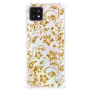 OPPO A53 5G | A73 5G Case Gouden Bloemen