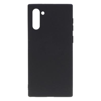 Shop4 - Samsung Galaxy Note 10 Hoesje - Zachte Back Case Mat Zwart