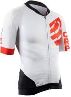 Compressport fietsshirt On/Off polyester wit maat L
