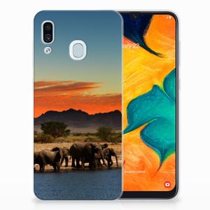 Samsung Galaxy A30 TPU Hoesje Olifanten