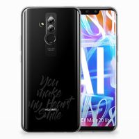 Huawei Mate 20 Lite Siliconen hoesje met naam Heart Smile