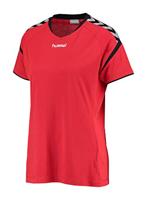 hummel Dames Auth Charge SS Poly Jersey Wo shirt, True Red, S