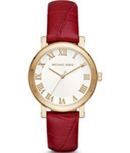 Horlogeband Michael Kors MK2618 Leder Rood 18mm