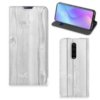 Xiaomi Mi 9T Pro Book Wallet Case White Wood