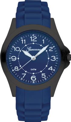 Garonne 466 kinderhorloge (Kleur band: blauw, Kleur wijzerplaat: blauw)
