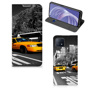 OPPO A73 5G Book Cover New York Taxi