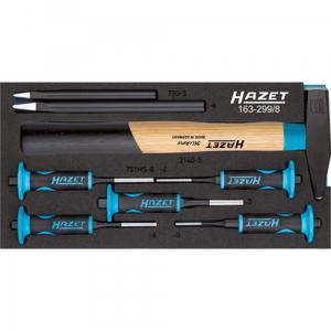 HAZET 163-299/8 drijver, nagelset & stans Doorslagset