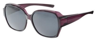 FitOfar overzetzonnebril dames VZ 0050C paars/zwart