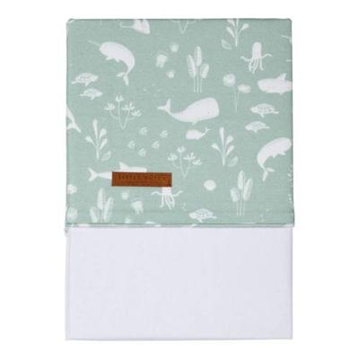 Little Dutch baby ledikantlaken 110x140 cm Ocean Mint Little Dutch baby ledikantlaken 110x140 cm Ocean Mint