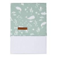 Little Dutch baby ledikantlaken 110x140 cm Ocean Mint
