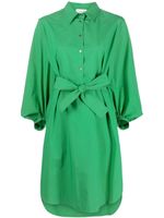 P.A.R.O.S.H. robe-chemise à taille ceinturée - Vert