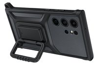 Samsung Rugged Gadget Case Backcover Samsung Galaxy S23 Ultra Zwart, Titaan Stootbestendig, Met standfunctie - thumbnail