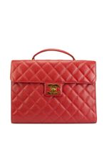 CHANEL Pre-Owned mallette à matelassage losange (1994) - Rouge