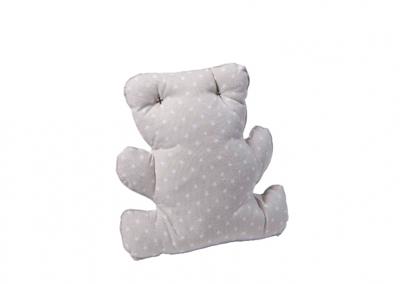 Gamberritos decoratiekussen teddybeer 23 x 24 cm grijs Gamberritos decoratiekussen teddybeer 23 x 24 cm grijs
