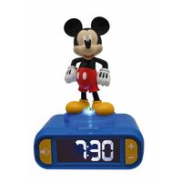 Mickey Mouse 3D Wekker met nachtlampje en geluiden